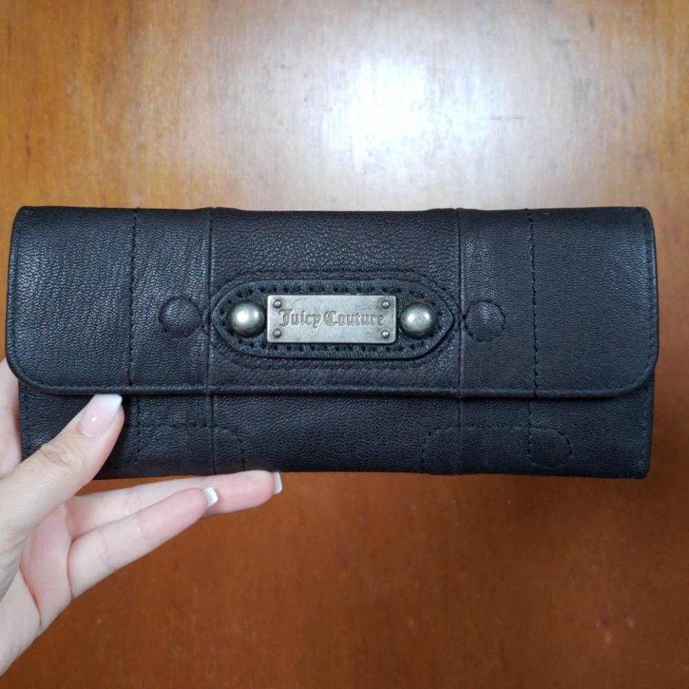 Juicy Couture Black Trifold Wallet